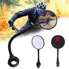Load image into Gallery viewer, New Universal Rotate Bike Rearview Mirror Unique Bicycle Handlebar Mounted Convex Rear View Mirror Adjustable Full Rotatable Rearview Bicycle Mirrors Wide Angle Acrylic Convex Cycling Safety Mirror For Road Bike
