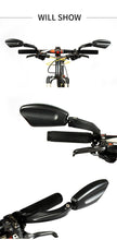 Load image into Gallery viewer, Bike Wide Range Back Sight Reflector Bike Mirror Bicycle Handlebar Rear View Mirror Bike Rear view Mirror Left With Light Reflector Safer No-Shock Bicycle Mirror Rearview Mirror Universal For Bike Bicycle
