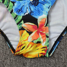 Load image into Gallery viewer, Surfing Swimsuit For Women Bikini Long Sleeve Swimwear Tiger Print Push Up Summer Bath Suit Two Piece Surfing Rash Guard Bikini Long Sleeve Swimsuit Set
