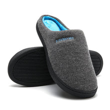 Load image into Gallery viewer, Men's Cotton Fabric Slippers Indoor Non-Slip Home Fur Couple Flat  Men Winter Slipper Cotton Memory Foam Slippers Comfort Knitted Cotton-blend Closed Toe House Indoor Outdoor Shoes
