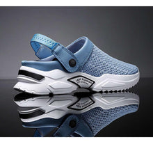 Load image into Gallery viewer, Luxury Black Mens Shoes Flip Flops Platform Slipper Sandals Men Shoe Summer Tennis Fitness Gym Garden Clog Shoes Sandals Summer Indoor Outdoor Walking Slipper
