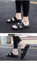 Load image into Gallery viewer, Modern Casual Summer Flip Flops Pool Slippers Sandals Slippers Men Shoes Tennis Fitness Runners Comfy Memory Foam Slide Outdoor Slippers Luxury Indoor Mens Slippers
