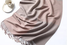 Load image into Gallery viewer, New Fashion Winter Soft Thick Warm Colorful Cashmere Scarf Elegant Escharpe Shawls Scarf Shawls Wraps Lightweight Lady Solid Scarves Fashion Tassels Blanket For Women
