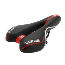 Load image into Gallery viewer, Sport Bicycle Saddle Soft Shock Absorbing Hollow Bike Cushion Road Cycling Sponge Comfortable Bicycle Seat Most Comfortable Bicycle Saddle Shock Absorber Waterproof Suitable For Fitness Outdoor Wide Soft Padded Bike Saddle
