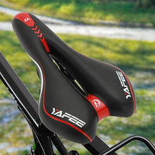 Load image into Gallery viewer, Sport Bicycle Saddle Soft Shock Absorbing Hollow Bike Cushion Road Cycling Sponge Comfortable Bicycle Seat Most Comfortable Bicycle Saddle Shock Absorber Waterproof Suitable For Fitness Outdoor Wide Soft Padded Bike Saddle
