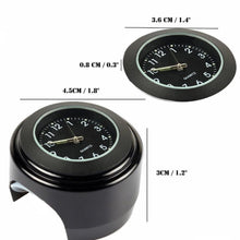 Load image into Gallery viewer, 22-25mm Multi-functional Motorcycle Handlebar Mount Clock Universal Waterproof Motorcycle Handlebar Watch  Durable Practical Classic Waterproof Luminous Quartz Watch

