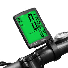 Load image into Gallery viewer, Wireless Bike Computer Rainproof Speedometer Odometer Stopwatch Wireless Waterproof Bicycle Cycle Speedometer And Odometer With Automatic Wake-up Backlight Motion Sensor LCD Display
