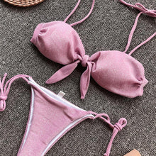 Load image into Gallery viewer, Summer Cute Vintage Women's Swimsuit Bikini Split Swimwear Women's Swimwear Women's 2-piece Beachwear Loose Bikini Fashion  Retro Bikini  Fashion Beachwear Summer Spa Beach Surf Sport
