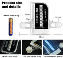 Load image into Gallery viewer, 30 Pattern Bike Lights LED Bicycle Decorative Lights Riding Cool Wheels Warning LED Waterproof Bicycle Spoke Tire Light Patterns Bicycle Rim Lights For Mountain Bike Road Bikes
