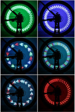 Load image into Gallery viewer, 30 Pattern Bike Lights LED Bicycle Decorative Lights Riding Cool Wheels Warning LED Waterproof Bicycle Spoke Tire Light Patterns Bicycle Rim Lights For Mountain Bike Road Bikes
