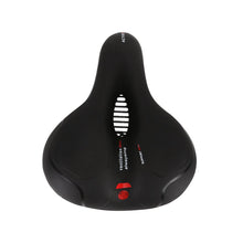Load image into Gallery viewer, Breathable Leather Bicycle Saddle Cushion Comfortable Anti Slip And Weat Road Bike Sponge Filled Shockproof Bike Seat For Men Women Memory Foam Soft Bicycle Seats Cushion Dual Shock Absorbing Wide Bicycle Seat Replacement For Mountain Bike Road Bike
