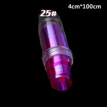 Load image into Gallery viewer, Aurora Nails Glass Foil Film Sticker Cellophane Paper Korean Nail Trend Design Ice Cube Manicure Accessories Heart Nail Art Stickers Glitter Decals Decoration Stickers Glitter Decals Love Nail Sequins Laser Heart Nail Supplies Sparkle Nail

