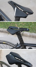 Load image into Gallery viewer, Bicycle Saddle Soft Thick Mountain Road Bike Wide Seat Cushion Bike Carbon Saddle Seat Ergonomics Design Fit Comfort Bike Saddle With Foam Breathable Soft Bicycle Cushion For Women Men
