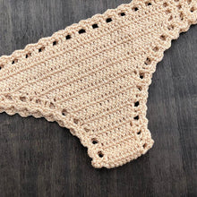 Load image into Gallery viewer, Handmade Vintage Crochet Bikinis Knitted Cotton Swimwear Women's Crochet Swimsuit Two Pieces Bathing Suits Bikini Swimsuit Top Bottom Bandage Modern Women Beachwear For Summer
