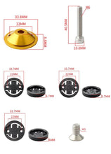 Load image into Gallery viewer, Bike Computer Mount Stem Top Cap Stopwatch Bracket Road Bicycle Speedometer Fixed Holder Base Universal Aluminum Riding Mobile Holder Connect Quickly System MTB Road Bicycle Handlebar
