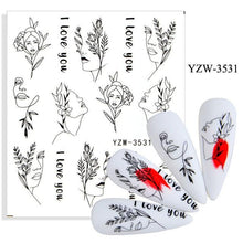 Load image into Gallery viewer, Avocado Fruit Transfer Nail Stickers Charms Winter Water Sticker For Nails Sliders Character Image Tattoo Decal Decoration Cute Summer Nail Art Stickers Summer Fruit Stickers on Nails Unicorn Banana Cherry Avocado Dog Strawberry Nail Art Decals

