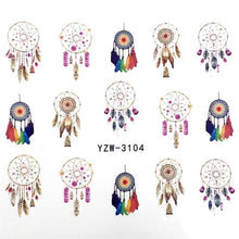 Load image into Gallery viewer, Sliders For Nails Winter Nail Stickers Elk Wolf Animal Sticker Figure Art Transfer Flowers Butterflies Watermark Water Slider Art Nail Stickers Sexy Girl Designs Comics Water Transfer Decals Manicure Lips Nail Art Decorations Slider Nail Art Stickers
