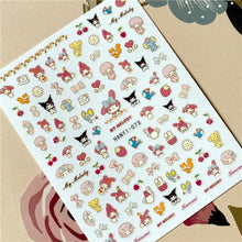 Load image into Gallery viewer, Cute rabbit Cute cat  Japanese Justice Girl 3D Back Glue Nail Sticker Nail Decoration Nail Art Nail Ornament Self Adhesive Nail Decals for Nail Art Decoration Including Hearts Stars Letters Bowknot Leaves Flowers Plants Fruits Butterflies for Woman
