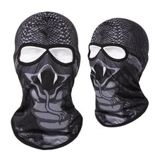 Load image into Gallery viewer, Double Eye Hole Animal Head Hat Horror Role-Playing Full Face Mask Riding Hunting Balaclava Sweat-Absorbent And Breathable Scarf Dustproof Headgear Unisex Cycling Equipment Racing Breather Mask Tactical Airsoft Cap Scarf Mask Ski Hat Spring Summer For Men
