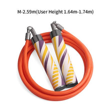 Load image into Gallery viewer, Weighted Jump Rope 8MM Skip Rope Non-Slip PU Power Handles PVC Adjustable Heavy Skipping Rope Non-Slip PU Handles Adjustable Heavy Jump Rope With Ball-Bearing Great For Build Muscle Improve Power Workout Fitness
