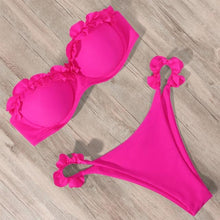 Load image into Gallery viewer, Bikini Swimwear Women Swimsuit  Leopard Bikini Set Women's Halter Triangle Bikini Bottom Cheeky Two Piece Swimsuits Push Up Bathing Suit Female Summer Beach Wear
