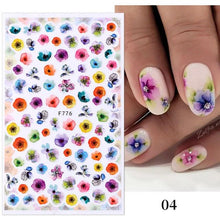 Load image into Gallery viewer, Flowers Leaves Line 3D Nail Stickers Autumn Winter Fall Leaf Design Transfer Sliders Abstract Waves Nail Art Decals Manicures  Decal Self-Adhesive 3D Wave Design Decoration for Women Girls Tape Nail Art Stickers Decal Decoration
