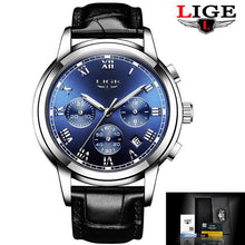 Load image into Gallery viewer, Men's Elegant Watch With Chronometers And Leather Belts  Business Style Perfect Gift Excellent Look

