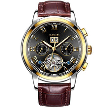 Load image into Gallery viewer, Business Men's Waterproof Watch With Chronometers Date Large Roman Numerals And Decorative Spiral

