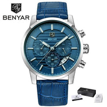 Load image into Gallery viewer, New Luxury Men Watches Chronograph Sports Watches Waterproof Casual Sport Leather Strap Quartz Men's Wrist Watch
