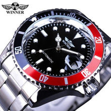 Load image into Gallery viewer, 2021 Fashion Black Red Sport Mens Watches Luxury Luminous Hands Watch Elegant Leather Strap Design
