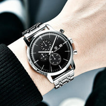 Load image into Gallery viewer, 2021 New Business Men Watch Full Steel Quartz Luxury Casual Waterproof Leather Sports Male Wristwatch
