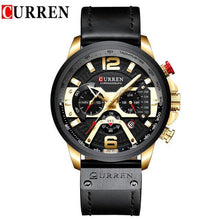 Load image into Gallery viewer, Men's Sports Waterproof Watch With Leather Belts, Chronometers And Large Numbers Details Luxury Watches Unique Design Excellent Gift
