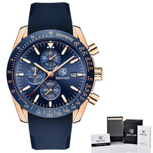 Load image into Gallery viewer, Luxury Men Stainless Steel Quartz Watch Accurate Timing Waterproof Analog Chronograph Men's Quartz Watches
