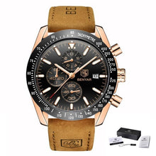 Load image into Gallery viewer, Luxury Men Stainless Steel Quartz Watch Accurate Timing Waterproof Analog Chronograph Men's Quartz Watches
