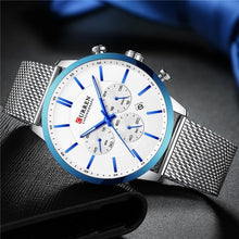 Load image into Gallery viewer, Unisex Elegant  Stainless Steel Watch With  Chronometer And Date Display Excellent Design Perfect Gift
