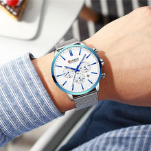 Load image into Gallery viewer, Unisex Elegant  Stainless Steel Watch With  Chronometer And Date Display Excellent Design Perfect Gift
