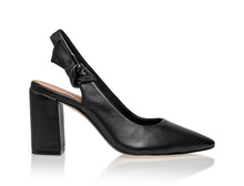 Load image into Gallery viewer, Daphne Leather Slingback Pump Black
