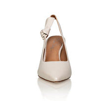 Load image into Gallery viewer, Daphne Leather Slingback Pump Off-White
