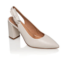 Load image into Gallery viewer, Daphne Leather Slingback Pump Off-White
