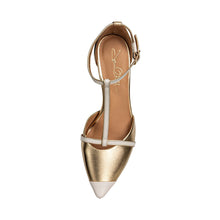 Load image into Gallery viewer, Desiree Gold / Off White Nappa
