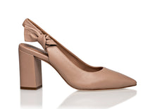 Load image into Gallery viewer, Daphne Leather Slingback Pump Taupe
