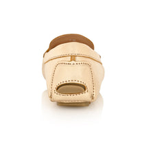 Load image into Gallery viewer, PIPER Leather Driving Loafer Gold Metallic
