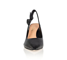 Load image into Gallery viewer, Daphne Leather Slingback Pump Black
