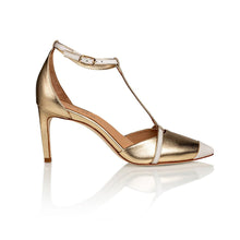 Load image into Gallery viewer, Desiree Gold / Off White Nappa
