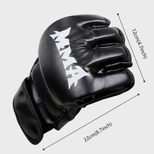 Load image into Gallery viewer, Professional Boxing Training Gloves Half Finger Leather Cushion for Adult Sanda Boxing UFC Training Sandbag Knuckles
