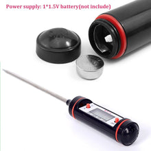 Load image into Gallery viewer, Professional Digital Kitchen Thermometer Barbecue Water Oil Digital Candy Candle Thermometer Cooking Kitchen BBQ Grill Thermometer Probe Instant Read Thermometer for Liquids  Meat Food Thermometers 304 Stainless Steel Probe Tools
