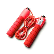 Load image into Gallery viewer, Professional Sponge Jump Rope With Electronic Counter Adjustable Fast Speed Counting Jump Skip Rope Sponge Jump Rope Electronic Counter Adjustable Fast Speed Counting Skipping Rope Wire Workout Equipments
