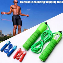 Load image into Gallery viewer, Professional Sponge Jump Rope With Electronic Counter Adjustable Fast Speed Counting Jump Skip Rope Sponge Jump Rope Electronic Counter Adjustable Fast Speed Counting Skipping Rope Wire Workout Equipments
