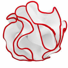Load image into Gallery viewer, Vittorio Farina Round Pocket Square with Embroidered Piping
