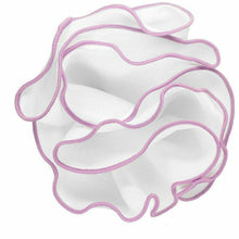 Load image into Gallery viewer, Vittorio Farina Round Pocket Square with Embroidered Piping
